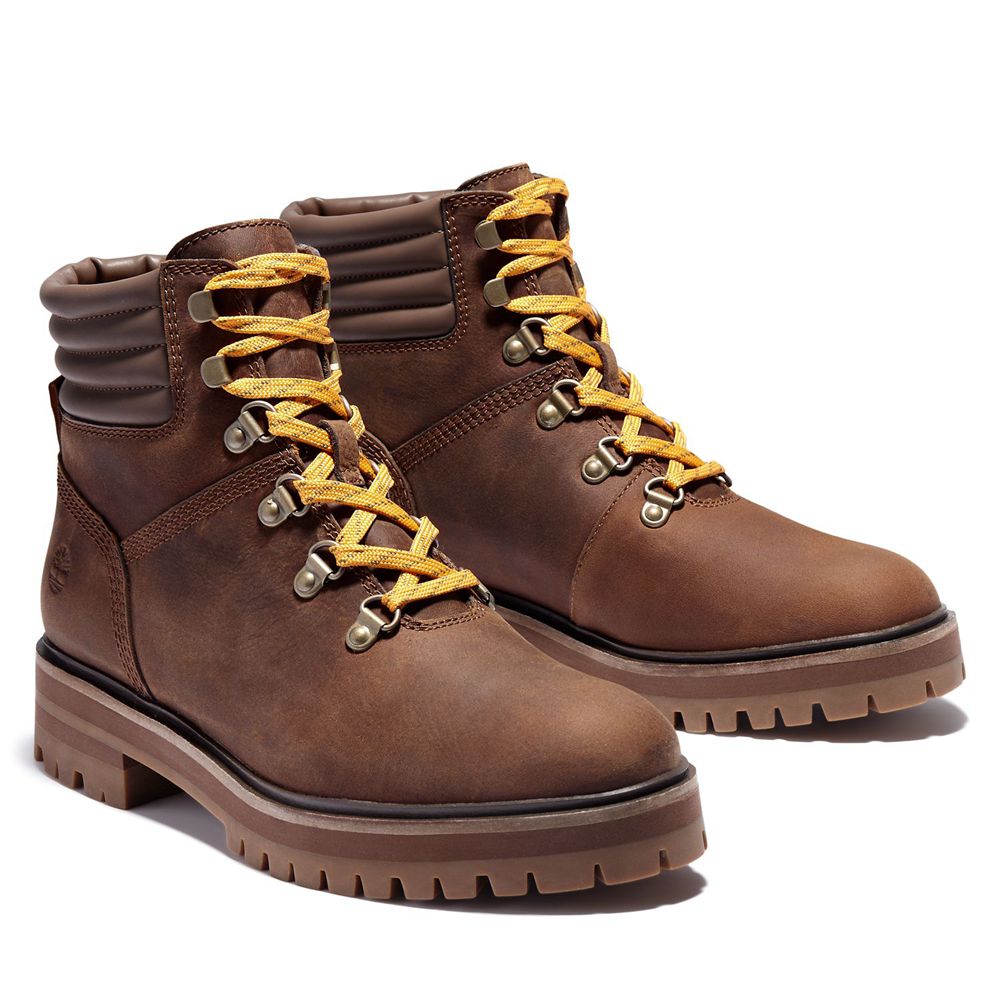 Timberland Womens Lace-Up Boots London Square - Brown - India LB2674035